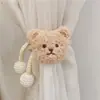 Estilo INS estilo coreano oso de peluche hebilla de perla correa para cortina decoración de habitación infantil cuerda para atar mosquitero cuerda para atar