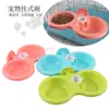 Dispensador de Água para Cachorro com Duas Tigelas para Beber e Comer, Tigela Pet Dois em Um, Tigela Suspensa para Cachorro