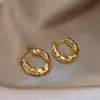 Brincos para Mulheres, Brincos de Luxo Acessível, Design de Nicho, Brincos de Alta Qualidade, Brincos de Prata da Nova Moda 2025, Brincos com Pigmento Dourado