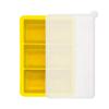 Popular Transfronterizo Bandeja de Hielo de Silicona 4-Rejilla 6-Rejilla Cubo de Hielo Cuadrado Molde de Hielo Cuadrado con Tapa Bandeja de Hielo de Color Puro Molde de Hielo