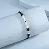 Pulseira de casal um par de prata s925 bambu feminino masculino corda vermelha pulseira simples corda de mão em terra atacado geração
