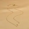 Corrente de clavícula elegante banhada a ouro real design de nicho feminino colar sorriso de alta qualidade joia de colar da moda Dongdaemun