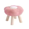 Banqueta de Flor para Uso Doméstico, Banqueta Baixa, Mesa de Centro Moderna para Sala de Estar, Sofá, Banqueta Pequena Infantil, Banqueta Fofa para Entrada de Quarto para Trocar Sapatos