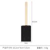 Mango de madera maciza esponja negra diy individual cepillo de esponja negra herramientas de limpieza de cepillos para jardín de niños en stock venta al por mayor