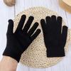 Luvas grossas de inverno quentes com forro de lã, grandes, masculinas e femininas, luvas de equitação com forro de lã acrílica, luvas de fábrica direta por atacado