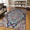 Temu SHEIN Felpudo Mandala Flor de Anacardo Felpudo Decorativo Felpudo con Impresión Digital JIT