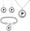 Conjunto Mais Quente da Amazon de Pulseira, Colar e Brincos de Futebol NFL