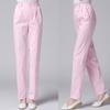 Pantalones de Enfermera Blancos Verano Delgados Azul Rosa Ajustados Ropa de Enfermera Pantalones de Traje para Hombre