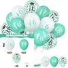 Conjunto de balões decorativos de festa com estampa de número de aniversário mais vendido internacional para decoração de cerimônia de 18º aniversário Balões