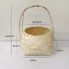 Cesta de Bambu de Ano Novo, Cesta de Transporte, Cesta de Ovos, Cesta Grande de Frutas com Alça, Cesta de Presente de Bambu, Cesta de Compras, Cesta, Feita de Bambu