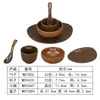 Set de Mesa Retro Estilo Japonés para Barbacoa y Hot Pot con Tazas, Platos, Tazones y Cucharas, Personalizable con Logo