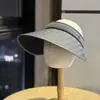 Visera de Sol de Alta Calidad para Mujer, Estilo Coreano Versátil Negra con Protección UV, de Moda