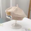 Gorros para Niños, Estilos de Otoño e Invierno, Boinas Tejidas para Bebés y Niños Pequeños, Ositos Lindos, Niños y Niñas, Gorros de Lana de Pintor para Bebés, Modernos