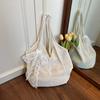 Bolso Tejido Estilo Perezoso Coreano para Mujer 2026 Nuevo Modelo Bolso de Compras Calado de Punto Bolso Casual para Vacaciones en la Playa