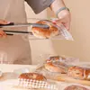 Sacos de Embalagem de Pão Econômicos Transfronteiriços, Sacos de Embalagem de Pão Transparentes Autovedantes Autoadesivos, Sacos de Embalagem Pequenos para Assar Biscoitos