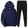 Sudadera Deportiva de Punto Cruzada para Hombre Traje Deportivo Sudadera Traje con Capucha de Polar de Moda para Hombre