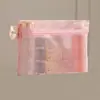 Bolsa de aseo simple para mujer, para baño, viaje, fitness, portátil, transpirable, con drenaje, bolsa de almacenamiento, bandolera de malla, bolsa de cosméticos