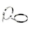 Fabricante Personalizado 304 Acero Inoxidable Auto-Bloqueantes Abrazaderas para Cables 4.6-19 Equipo Marino Correa de Fijación Aro Metálico