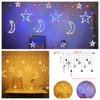 Nueva decoración de boda luces de barra de hielo luces de estrella LED caja de batería USB 6 grandes 6 pequeñas luces de cortina de estrella de cinco puntas