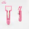 Pinça Modeladora de Cílios Dobrável Rosa de Plástico Conveniente Pinça Modeladora de Cílios Modelagem Natural Ferramenta Auxiliar para Cílios