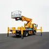 Vehículo para trabajos aéreos JAC de 28m con brazo telescópico de alta altitud y giro de 360 grados para mantenimiento y construcción de fachadas exteriores