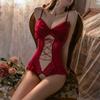 Yiyo Original Roupa Íntima Sexy Macacão Puro Sexy Feminino Peito Pequeno Perspectiva Uniforme Tentação Pijama Grátis 8997
