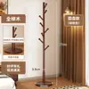 Perchero de Madera Maciza de Pie Perchero para Abrigos Dormitorio Hogar Perchero Simple Vertical de Madera de Haya Barra para Colgar Ropa Interior Estante para Bolsos