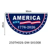 Amazon EE. UU. 250 Aniversario Bandera en Forma de Abanico Festival del Día de la Independencia de América Decoración Conmemorativa Banderín Accesorios Personalización