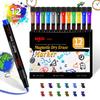 Bolígrafo de pizarra de color borrable con agua y pincel, con succión magnética, para niños, grafiti, 12 colores, marcador, venta al por mayor transfronteriza