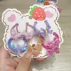 Nueva Versión Coreana de 10 Cuerdas para el Cabello de Dibujos Animados para Niños, Ligas para el Cabello de Princesa Lindas, Cuerdas de Gato para la Cabeza de Niña, Pares de Gomas Elásticas para Bebé