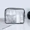 Neceser para viaje y viaje de negocios portátil impermeable de PVC multifuncional bolsa de almacenamiento transparente estilo ins de gran capacidad bolsa para cosméticos