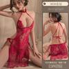 Lencería sexy Yiyuo de encaje tentación, talla delgada, cheongsam, perspectiva sexy, uniforme, pijama, venta al por mayor, 8650