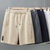 Calças curtas masculinas estilo Hong Kong, da moda, da moda, para o verão, soltas e preguiçosas, casuais, para jovens, populares, retas, esportivas