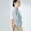 Fábrica de Pañuelos de Seda Diseño Original Estilo Europeo y Americano Pañuelo de Seda Cuadrado de 90 cm Patrón Estampado por Ambos Lados Pañuelo de Seda de Morera