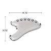 Raspador de Metal Aleación de Zinc Forma de Corazón Contorno Facial Lifting Masajeador de Belleza Terahertz Masaje Corporal Meridiano