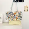 5423 Nuevo Bolso de Hombro Patchwork Floral Rosa Vintage para Mujer con Volantes, Gran Capacidad, para Viaje, Portátil, de Axila