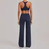 Conjunto de Yoga Transfronterizo Europeo y Americano para Amazon, Conjunto Ajustado de Espalda en I, Conjunto de Dos Piezas para Correr y Fitness al Aire Libre