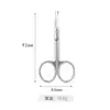 Tijeras para barba y vello nasal de punta redonda, tijeras para recortar cejas, tijeras para bordado de punto de cruz, mini tijeras para el hogar, herramientas de belleza