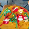 Colgante de Felpa Navideño Creativo Muñeco de Jengibre Caricatura Lindo Colgante para Llaves Decoración para Bolso Regalo de Navidad