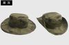 Chapéu Camuflado de Aba Redonda Estilo Americano, Chapéu Boonie para Exterior, Chapéu Redondo para Proteção Solar, Chapéu de Pescador, Boné Camuflado para Caminhada, Proteção Solar e Respirável