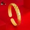 Oro Arena Vietnamita Nuevo Estilo Chino Nicho Lluvia de Meteoros Sutra del Corazón Pulsera Abierta Modelo Tienda de Oro Oro de Imitación Lujo Ligero Joyería Retro