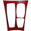 Adesivos de painel de câmbio de fibra de carbono para BMW X5X6 antigo modificado E70E71 decoração interior adesivos do painel de controle central