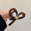 Etiqueta Dorada ~ Horquilla de pelo con clip de tiburón de alta gama para mujer, estilo retro, 2024