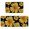 Tapete Estilo Pastoral Daifa TEMU Tapete de Cozinha Amazon Tapete Decorativo de Chão Flor de Girassol Tapete de Entrada