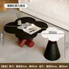 Design de mesa de centro geométrica minimalista, artístico e criativo, para salas de estar pequenas, uso doméstico, luxo leve, mesa de chá minimalista italiana de alta qualidade