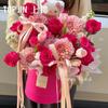 Balde para Sostener Flores Flor Florero para Arreglos Florales Caja de Flores Balde para Empaque de Ramo de Flores Plata Balde para Sostener en Mano Materiales para Floristería DIY