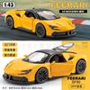 Popular Transfronteiriço 1:43 Modelo de Carro Esportivo de Liga de Três Portas Carro de Brinquedo de Puxar para Trás para Crianças Brinquedo para Menino Lote em Caixa Colorida