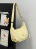 Lindo y Dulce Bolso de Hombro Amarillo con Lunares para Uso Diario, Lleno de Vitalidad, Perfecto para Estudiantes, Bolso Cruzado Versátil para Clase