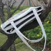 Bolso de lona bordado con hilo de oro por ambos lados de pavo real, bolso de mano con doble asa, bolsa de compras de gran capacidad, nuevo bolso de viaje de estilo étnico