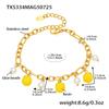 Oumaka Estilo Europeu e Americano Personalizado Fruta Resina Limão Concha Contas Pingente Colar Pulseira Joias Frescas Doces Fofas